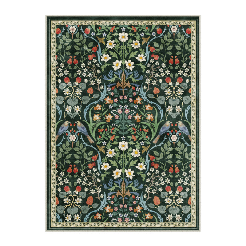 Destinay Floral Area Rug, Rectangle 152 x 213 cm