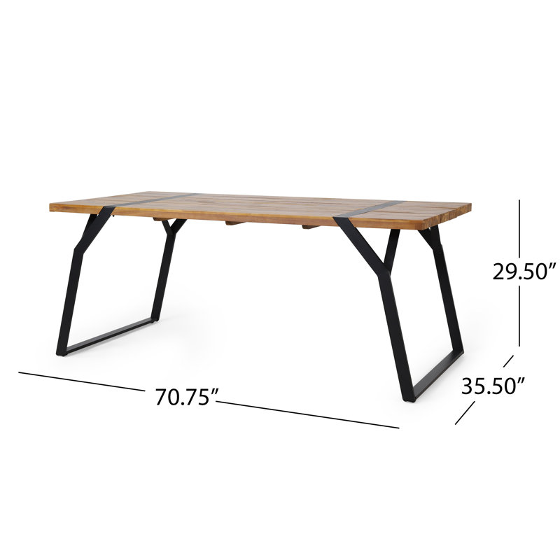 Alvares Rectangular Outdoor Dining Table
