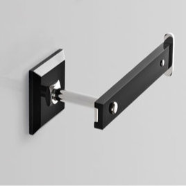 Porte-papier hygiénique mural Grip avec fixation en plexiglas, Blanc
