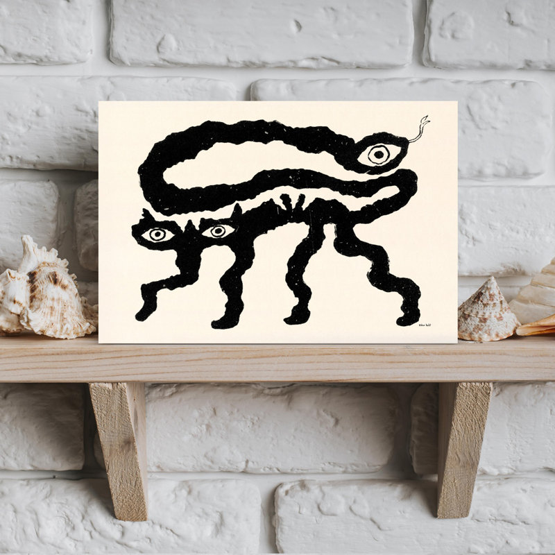 «I Am Animals», art mural chat minimaliste, H 12 po x l 18 po