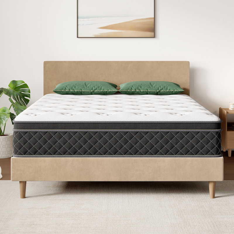 10"Soft-Medium Hybrid Mattress in a Box,Memory Foam with Individual Pocket Springs for Motion Isolation, Silent Sleep, Lumbar Support & Pressure Relief (10inch, King (U.S. Standard))