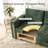 2-Piece Modular Sleeper Sectional Couch with Storage Seat, Luxury Chenille Sectional Sofa with Gold Legs and Accent-1086244916-1085828277
