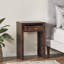 Table d'appoint en bois sculpté avec tiroirs
