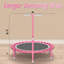 Wekli 101.6cm Round Fitness Trampoline with Handlebar