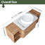 Meuble-lavabo simple 54 po avec lavabo en céramique