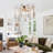 Industrial Style Hemp Rope Semi Flush Mount Ligh for Living Room