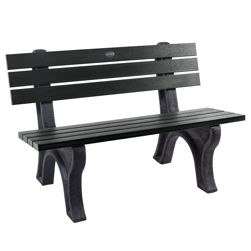 Swing Outdoor Bench, Black