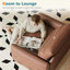 Ensemble de 2 fauteuils modernes en simili cuir 35 po-129744431