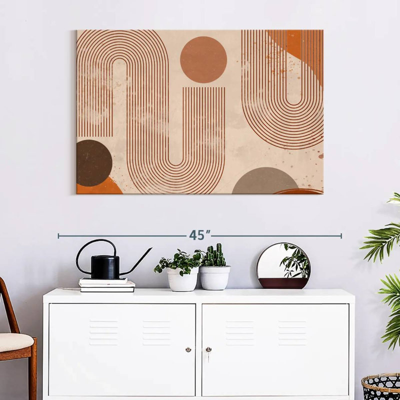 Abstract Boho On Canvas Print, 26" H x 39" W x 1.25" D