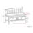 Burlington 42"W Solid Wood Transitional Storage Bench with Drawers, Bronze Handles and Tapered Legs-974564723