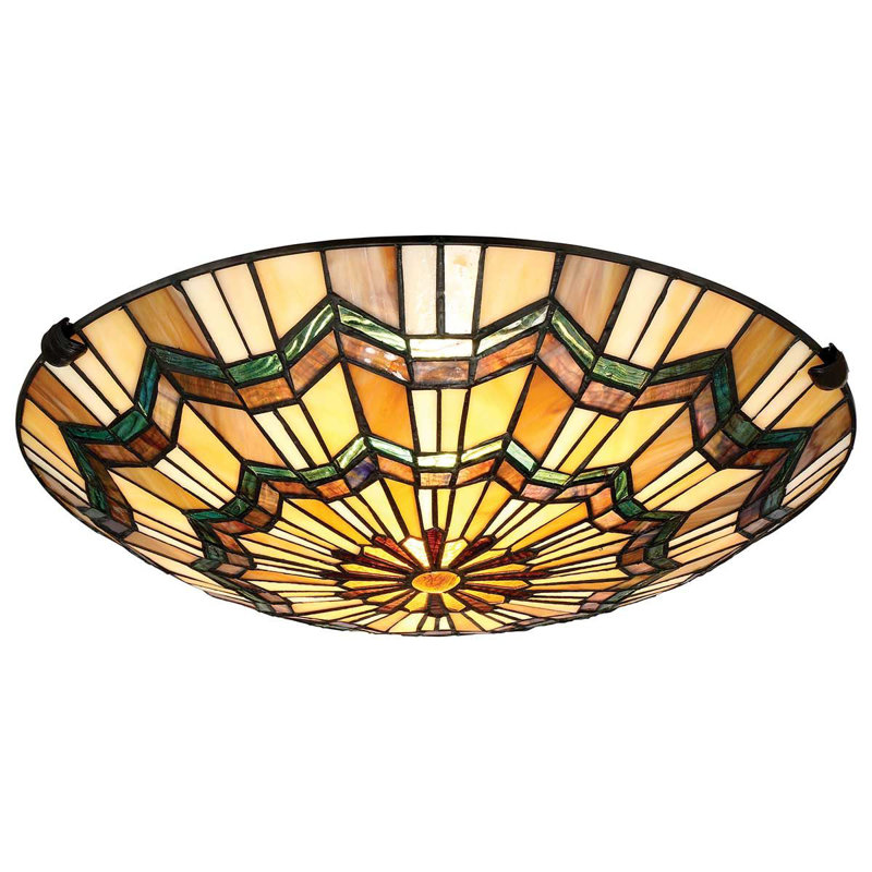 Rio Glass Semi Flush Mount
