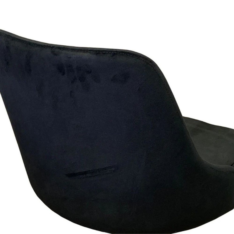 Tabouret Mid-Century, Noir