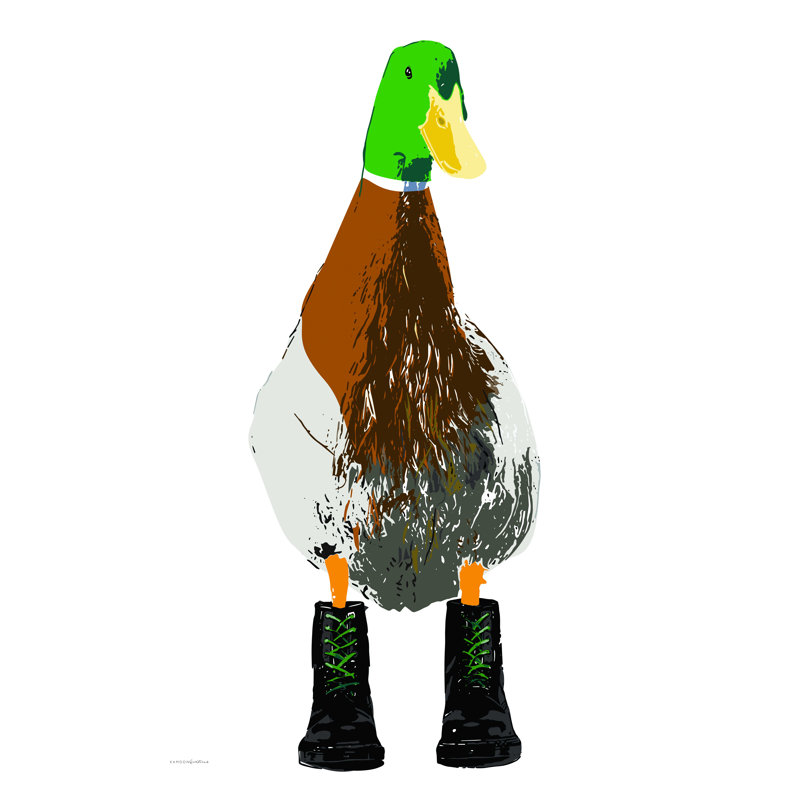 Helfriede " Duck In Docs III ", 30" H x 20" W  