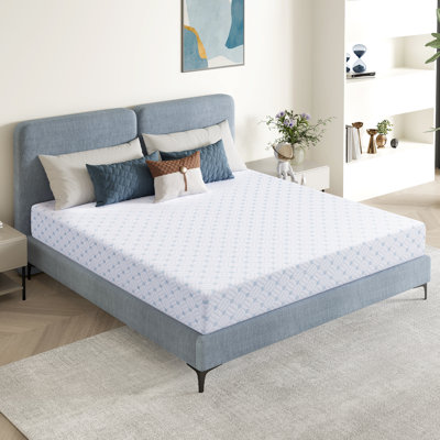 10-inch Medium-Density  Cooling Memory Foam Mattress, Packaged in One Box