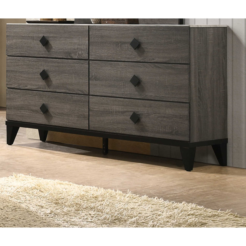 Commode double 6 tiroirs Elco