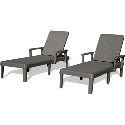 Pool Lounge Chairs Set Of 2