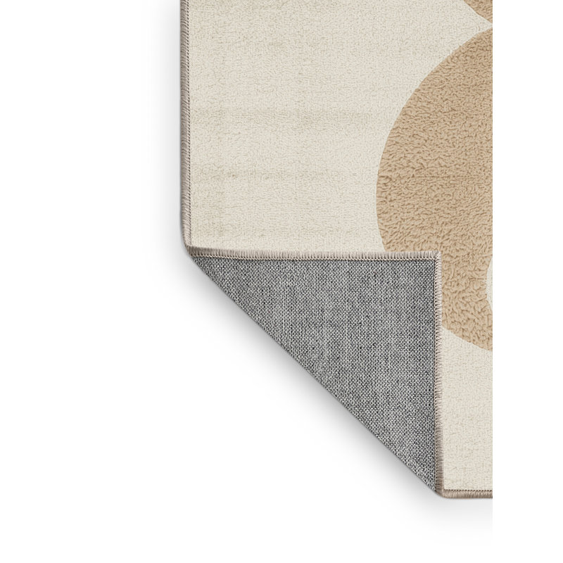 Tapis beige moderne et contemporain lavable à la machine Midtown, 8 x 12
