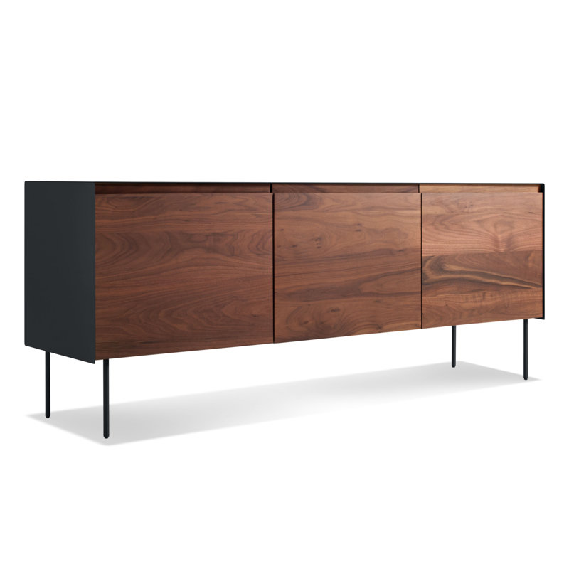 Clad 72'' W, Oblivion/Walnut