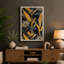 Navy Pattern Botanical - Wrapped Canvas-538157793-538157806