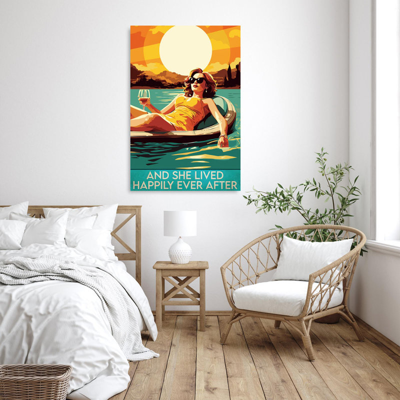 «Woman And She Lived Happily», H 36 po x l 24 po x P 1,25 po