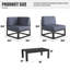 6 - Piece Outdoor Modular Sectional Set with Coffee Table-1412985270