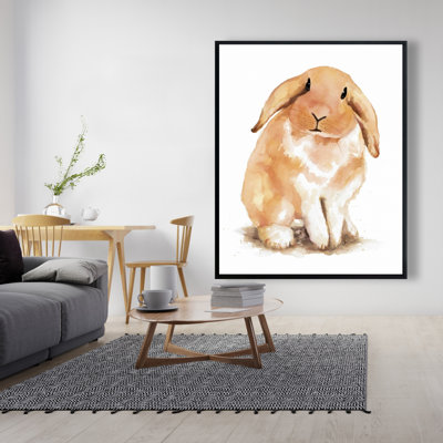 «Shy Lop-rabbit» sur toile