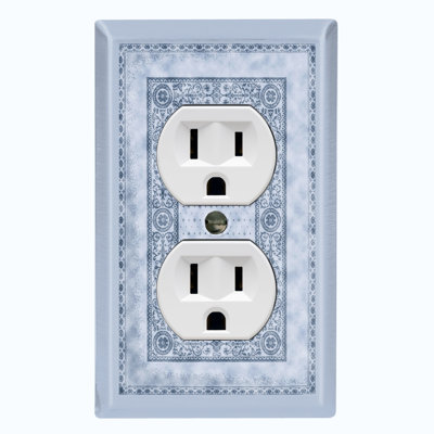 Elegant Green Carpet Rug Print Nature Themed 1 - Gang Toggle Light Switch Standard Wall Plate