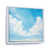 White Floater Framed