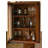 Vintage Patterned Glass Display Cabinet, Ornate Design