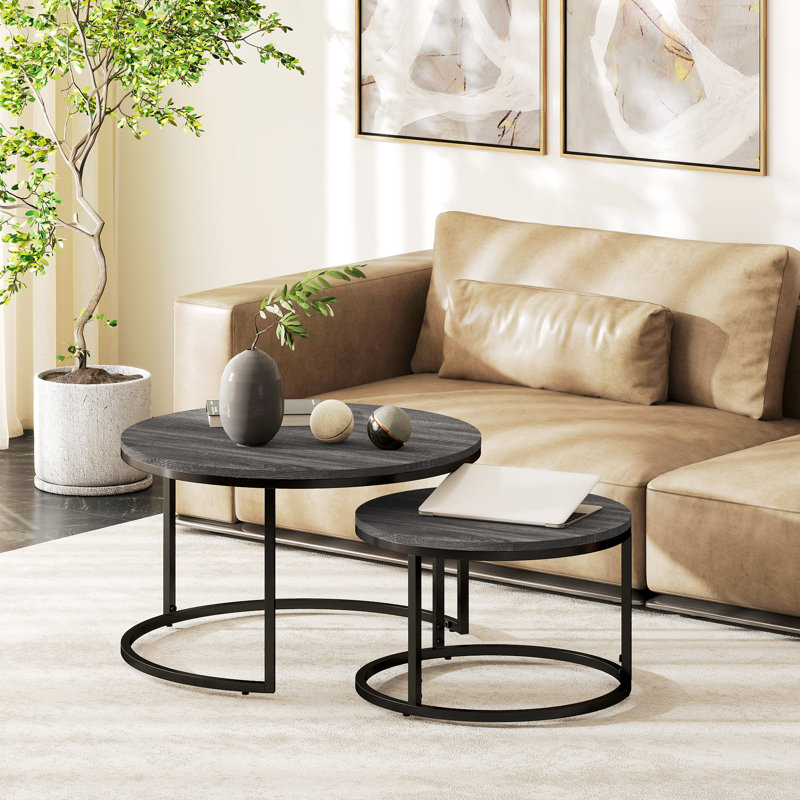 Cotten Frame Coffee Table, Wood Effect Black