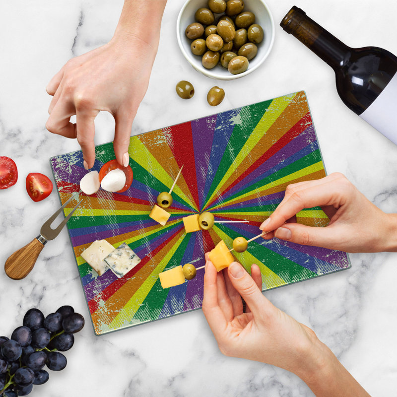 Multicolore planche à découper Ambesonne Pride