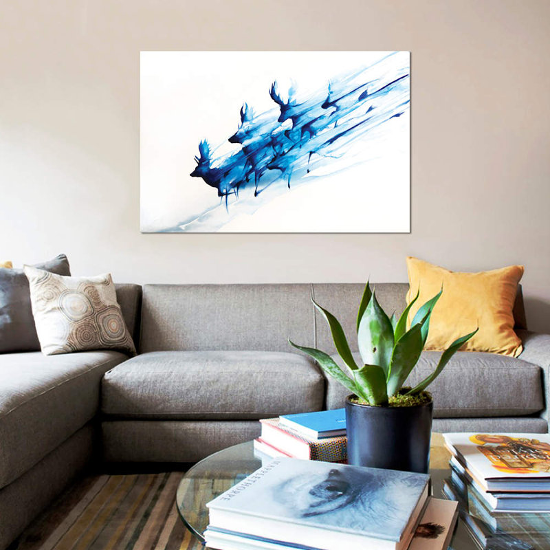 « caligo » par marc allante, reproduction d’impression sur toile tendue, H 18 po x l 26 po x P 1,5 po, Pas de tapis