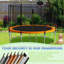 SENCHO GINSYTALIOR Round Backyard Trampoline with Safety Enclosure-2061218852
