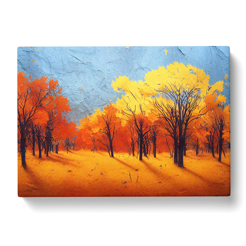 Dramatic Autumn Forest - Wrapped Canvas, 35cm H x 50cm W x 3cm D