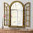 Paola Solid Wood Dome Mirror-554313295-557338863