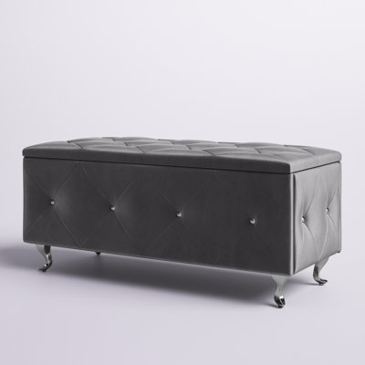 Carnes Upholstered Flip Top Storage Bench by Willa Arlo Interiors