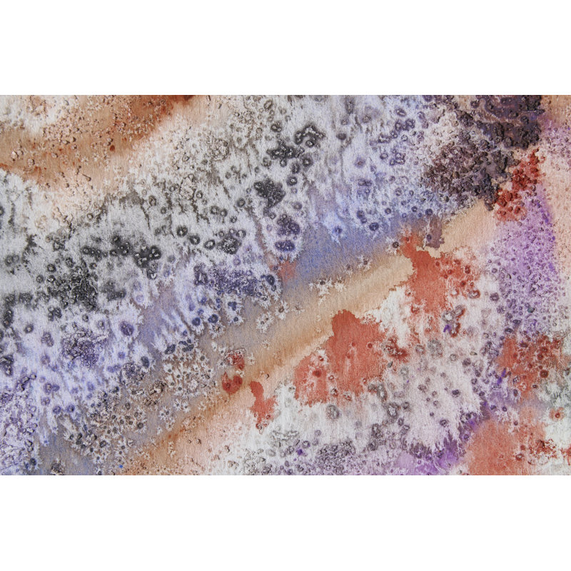 Textured Coast II by Irena Orlov - Painting, 30cm H x 46cm W, Black Floater Framed