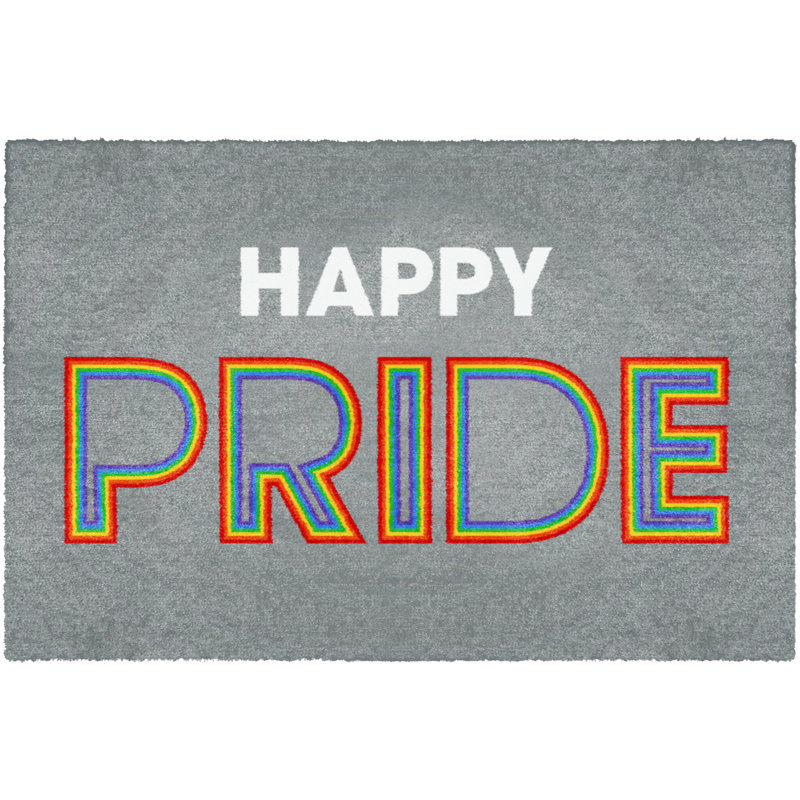 Fußmatte Fashion Printed - Waschbare Türmatte bedruckt Pride 50 x 75 cm