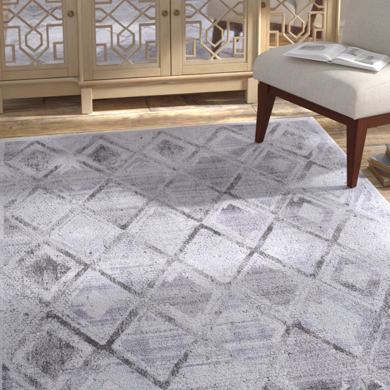 Altura Viscose Geometric Indoor Rug, Rectangle 6'7" x 9'6"