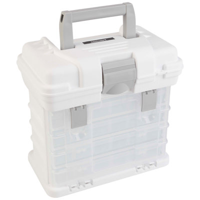 Stalwart Small Parts Organizer Tool Box - with Drawers and Customizable Compartments