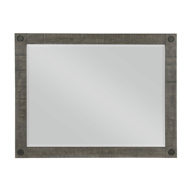 Miroir de commode gris vieilli