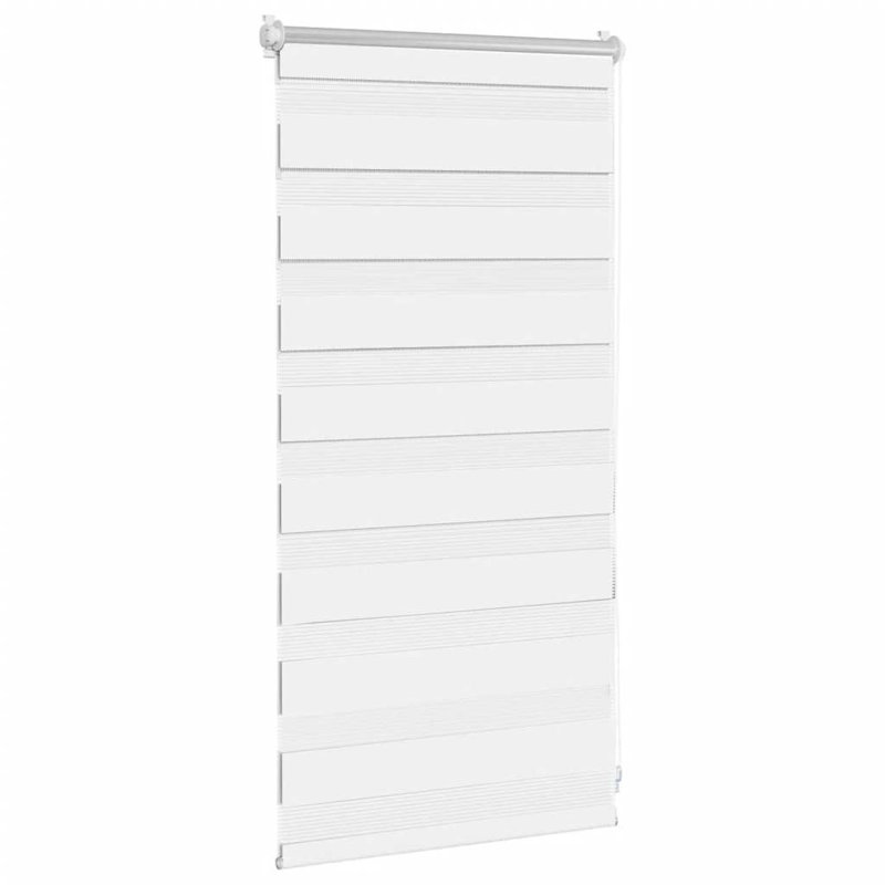 Semi Sheer Roller Blind, White, 40cm W x 100cm L