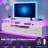 Tv Stand For Tvs Up To 70" With 6 Storage Drawers And Rgb Led Lights, Pu Finish Drawer-1835498040