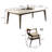 Luxury Rectangle Marble Dining Table Sets