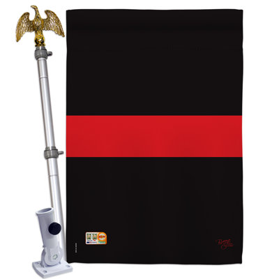 Double Sided 40'' H x 28'' W Polyester Flag Set