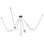 Mineral 5-Light Brass dimmable LED Chandelier