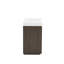 Meuble-lavabo autoportant cannelé en chêne fumé 48 po avec rangement, tablettes réglables et design moderne 48 po-406087276