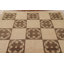 Tapis brun en laine noué à la main de conception unique 5 pi 8 po x 7 pi 11 po New Age Alfonsine