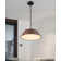 1-Light 15.7" Wide Modern Scandinavian-Style Wood-Like Pendant Lamp with Lamp Shade diffuser