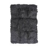Sheepskin Area Rug in Charcoal